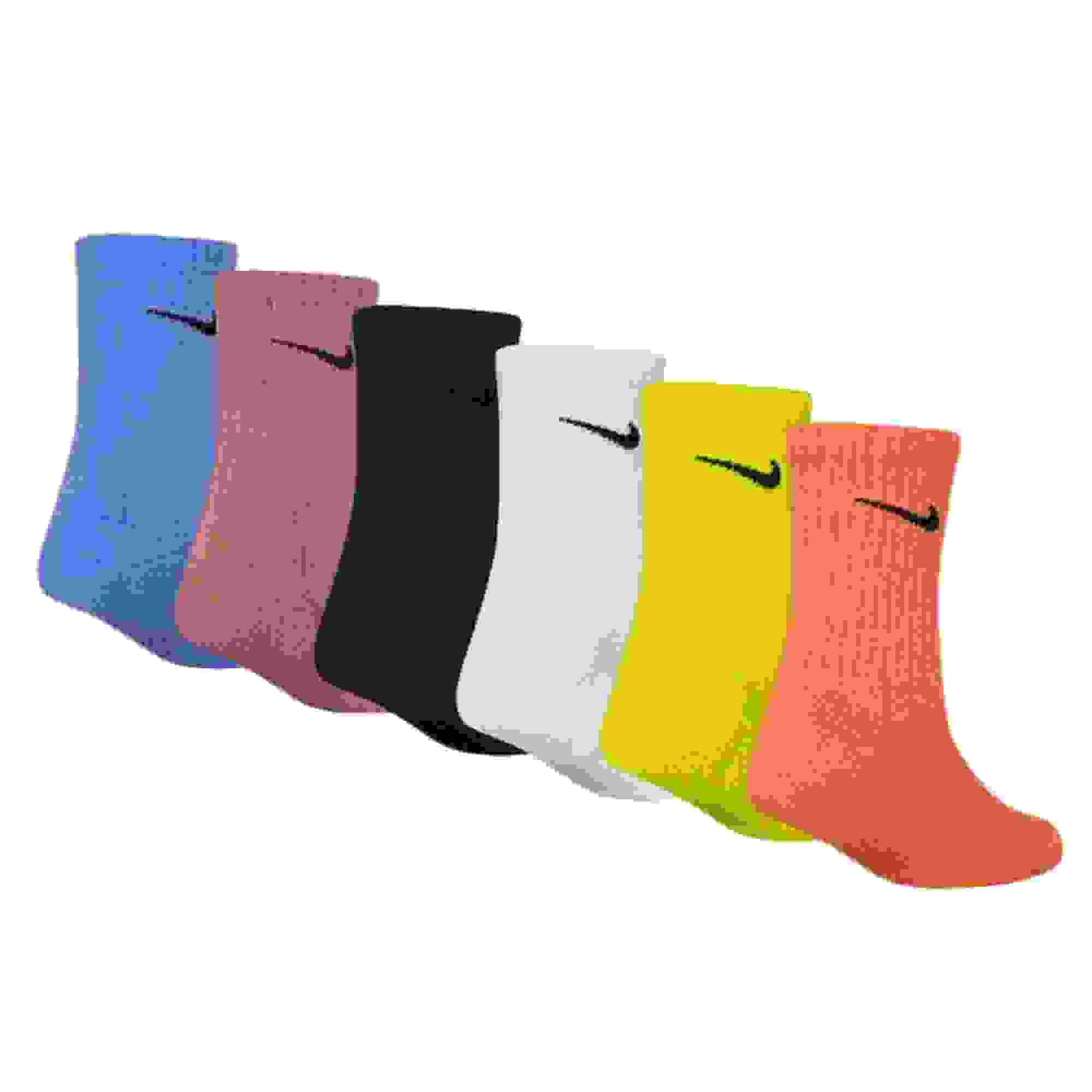 Nike Dri-FIT 6-Pack Kids' Multi-Color Crew Socks